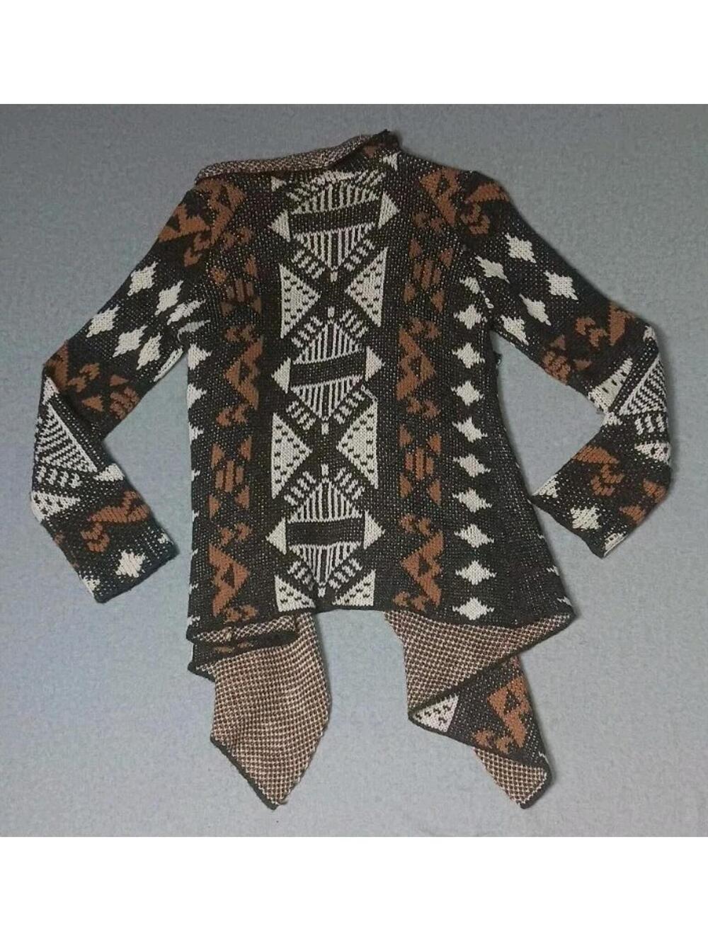 Altard State Open Front Waterfall Tiered Cardigan Womens Size Medium Multicolor - Picture 8 of 11
